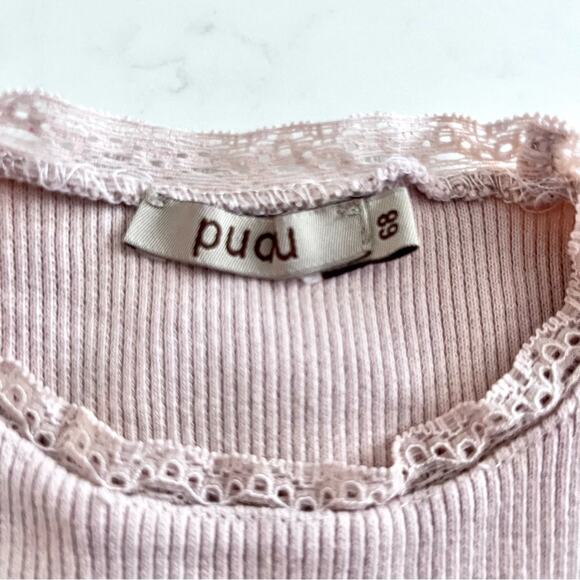 Pudu Girls Organic Cotton Two Piece  Summer Outfit Set size 6-9 months - Picture 3 of 7